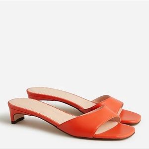 J. Crew Single Strap Kitten Heel Sandal, Size 8.5